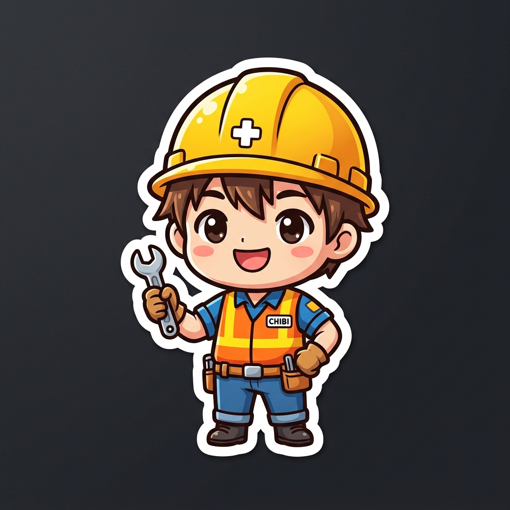 Chibi Construction Worker
